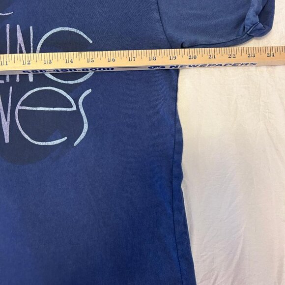 Vintage "The Rolling Stones" T-shirt Womens Small Blue - Picture 5 of 6